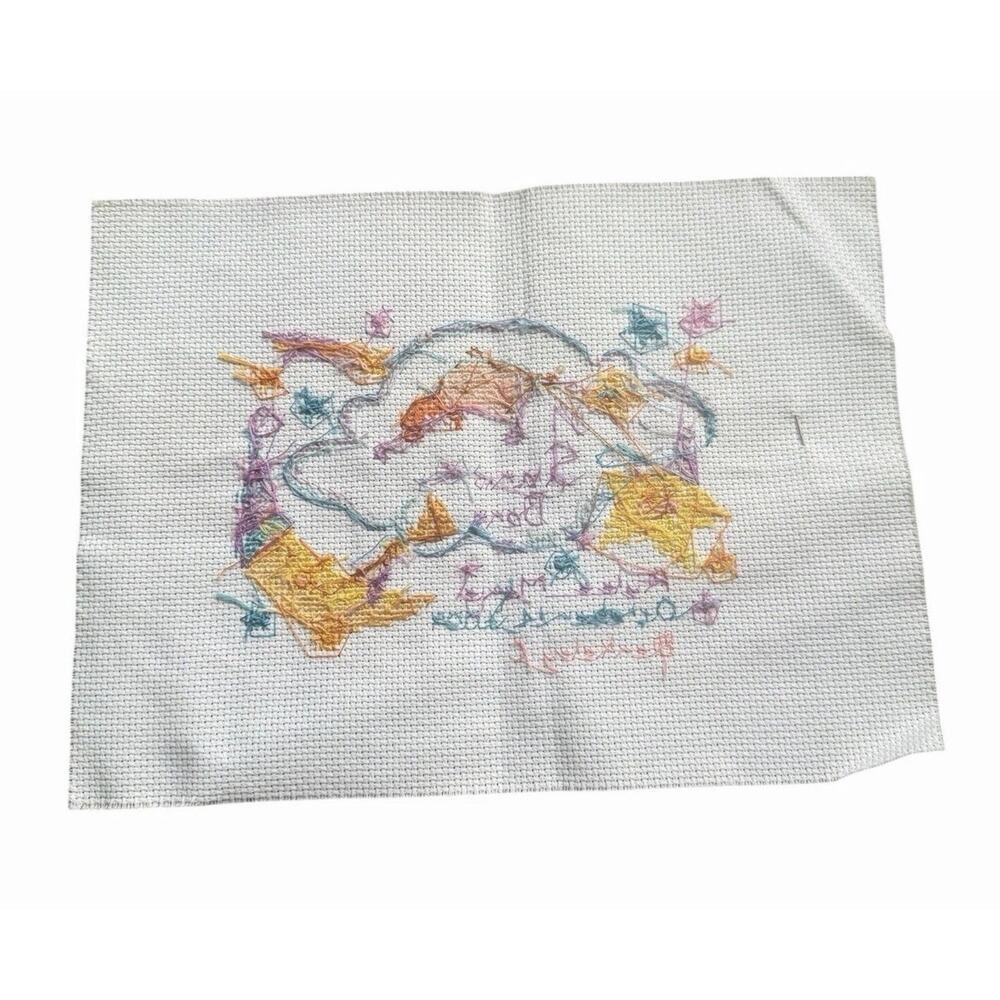 Vintage Cross Stitch Pattern & Kit Bundle Rainy Day Stitchworks Dimensions - Picture 11 of 14